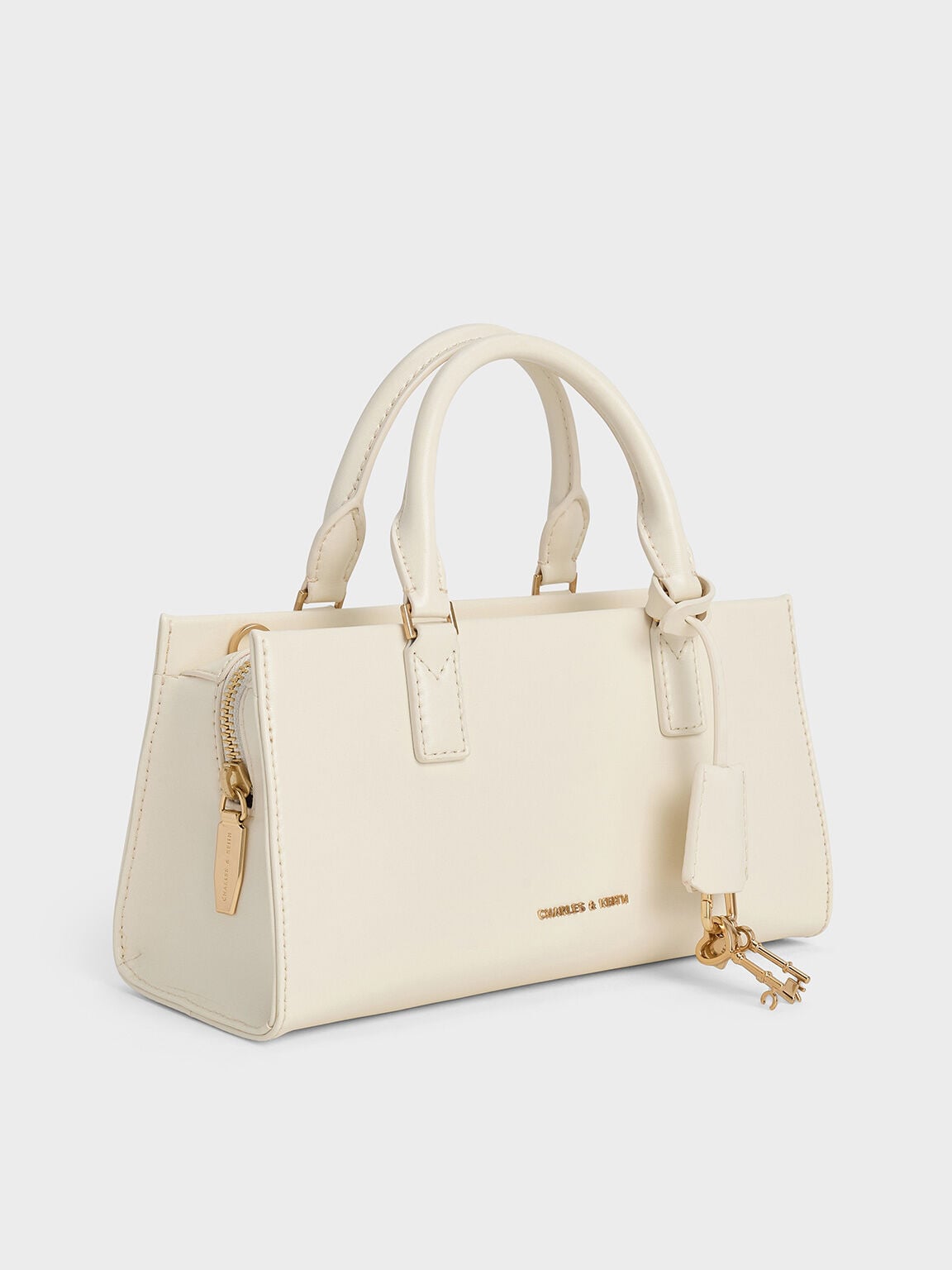 CHARLES & KEITH Trending / Kerry Top Handle Bag - Cream