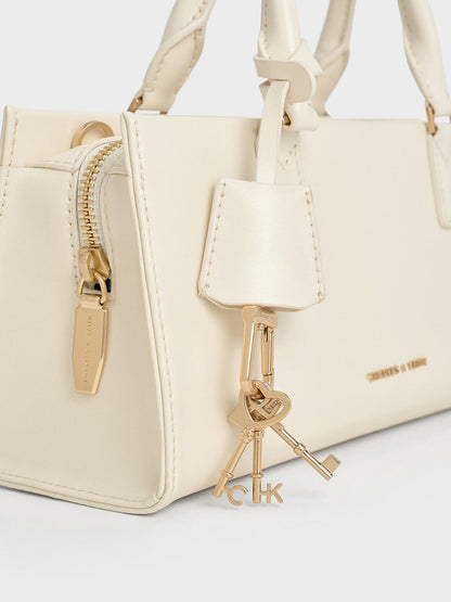 CHARLES & KEITH Trending / Kerry Top Handle Bag - Cream