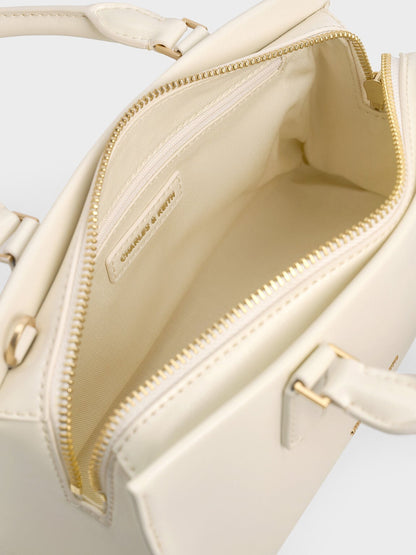 CHARLES & KEITH Trending / Kerry Top Handle Bag - Cream