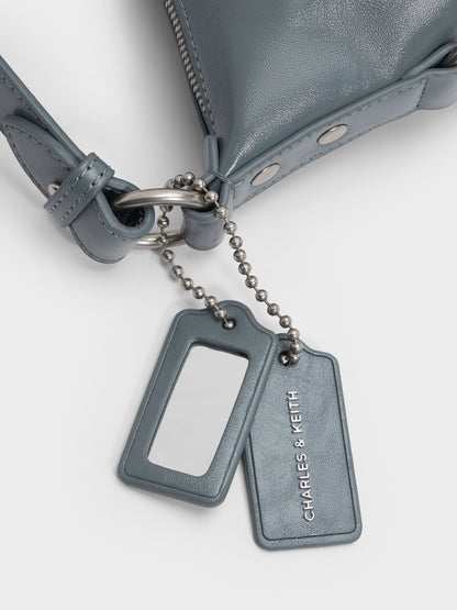 CHARLES & KEITH Recommended / Tatiana Tassel Hobo Bag - Smoky Blue