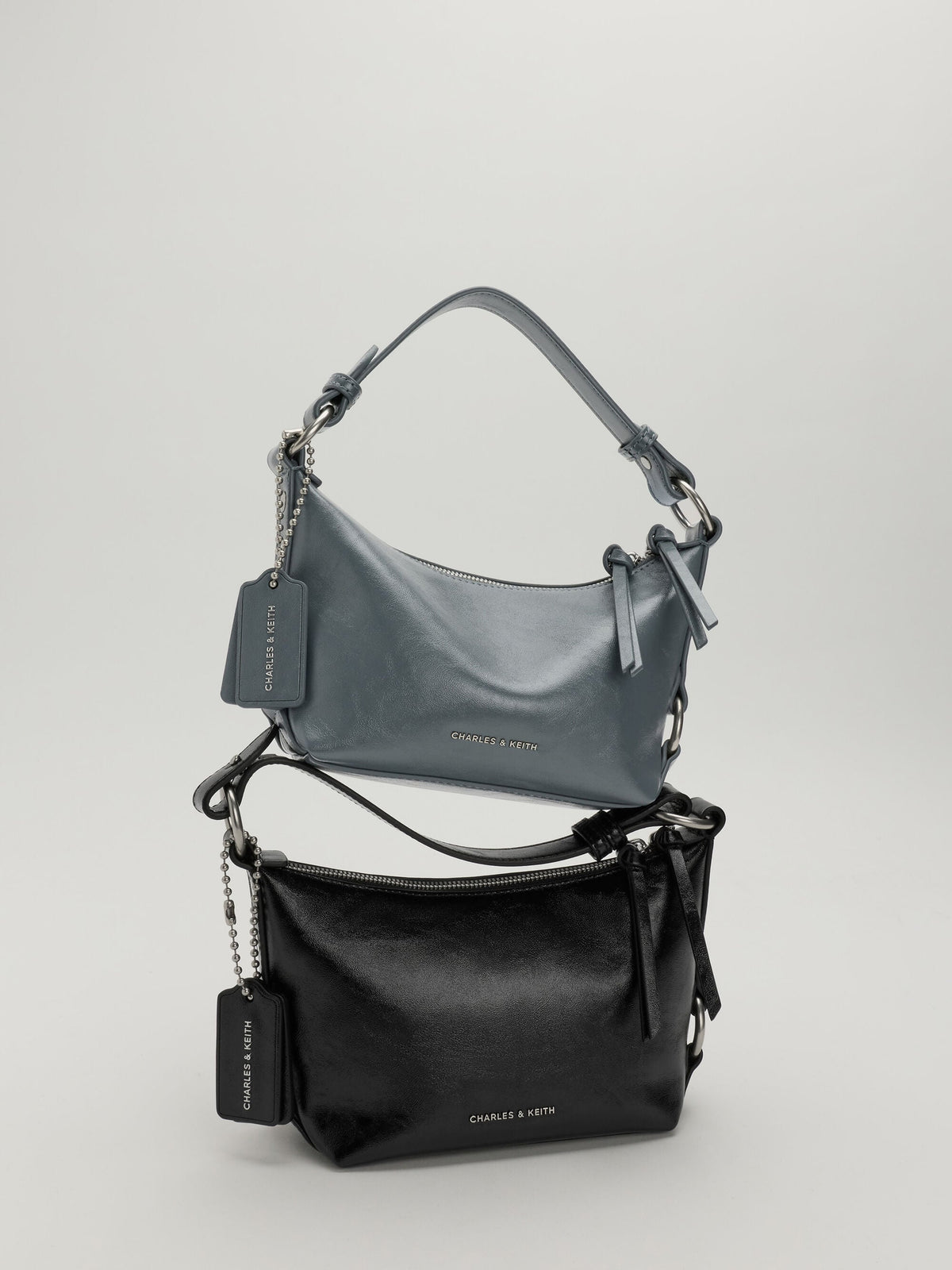 CHARLES & KEITH Recommended / Tatiana Tassel Hobo Bag - Smoky Blue