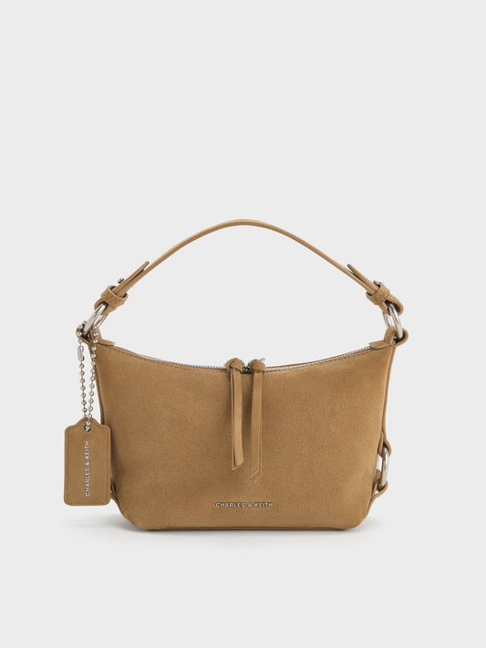 CHARLES & KEITH Customer Favorite / Tatiana Tassel Hobo Bag - Sand