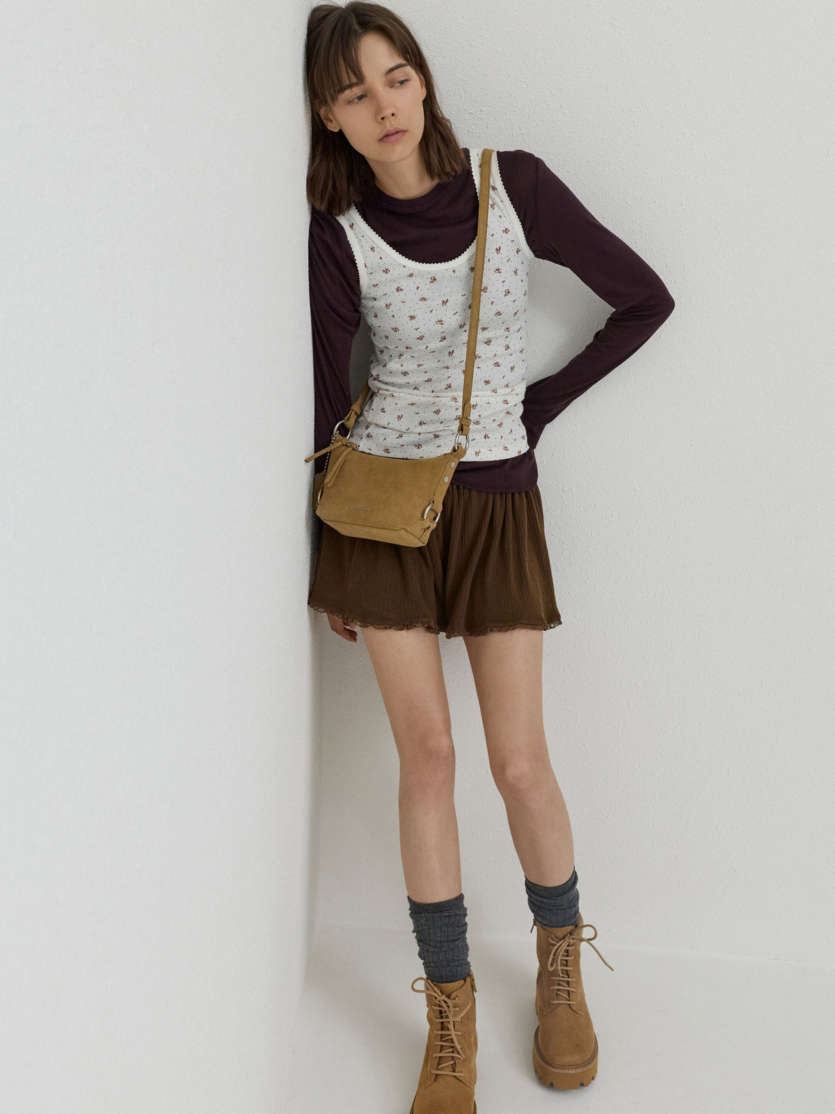 CHARLES & KEITH Customer Favorite / Tatiana Tassel Hobo Bag - Sand