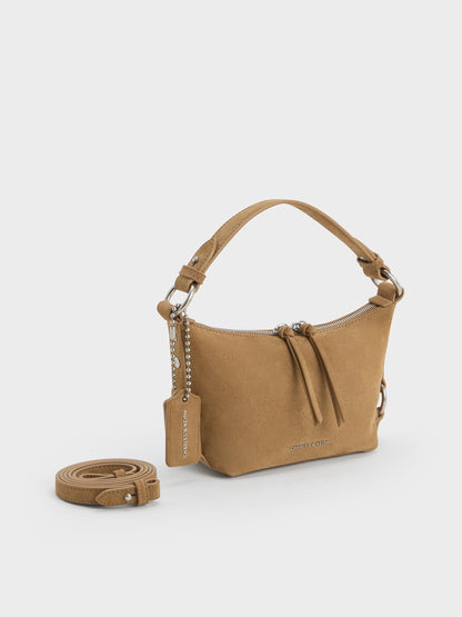 CHARLES & KEITH Customer Favorite / Tatiana Tassel Hobo Bag - Sand
