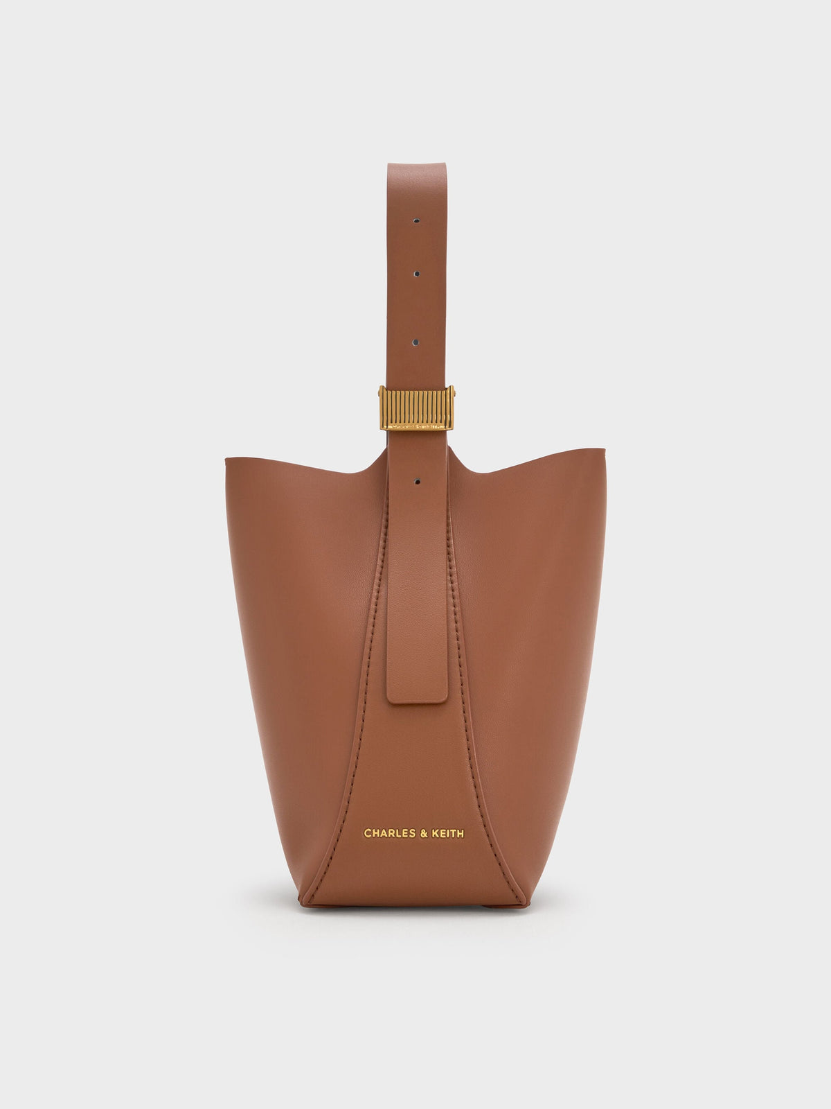 CHARLES & KEITH Recommended / Edna Bucket Bag - Chocolate