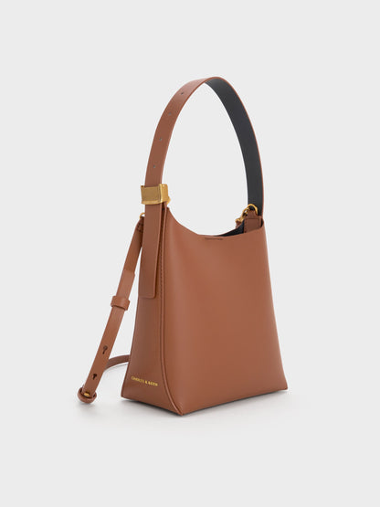 CHARLES & KEITH Recommended / Edna Bucket Bag - Chocolate