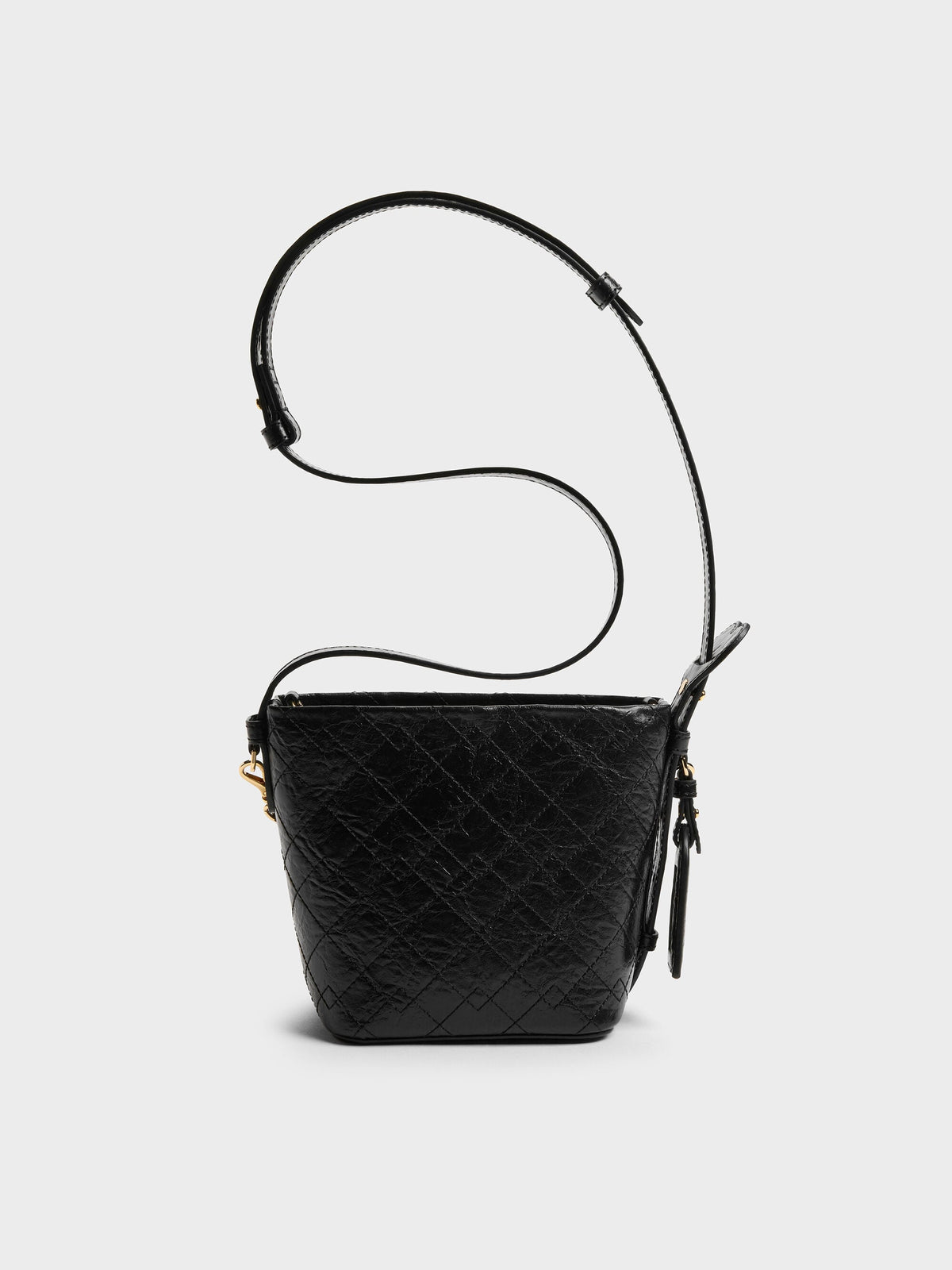 CHARLES & KEITH Best Price / Duo Quilted Chain Bucket Bag - Black