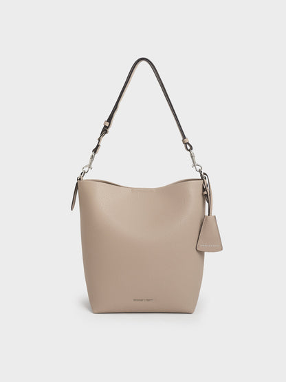 CHARLES & KEITH Latest / Beryl Bucket Bag - Taupe