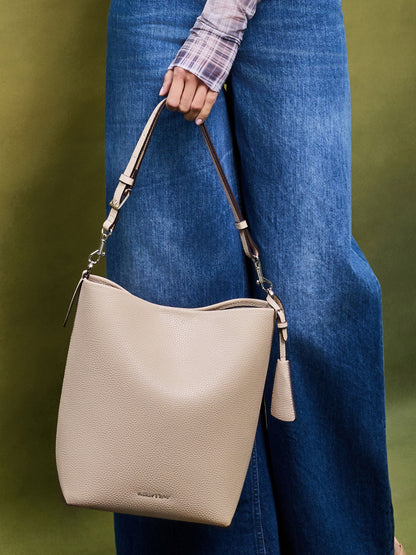 CHARLES & KEITH Latest / Beryl Bucket Bag - Taupe