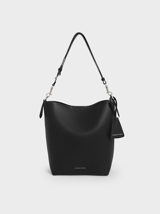 CHARLES & KEITH Latest / Beryl Bucket Bag - Noir