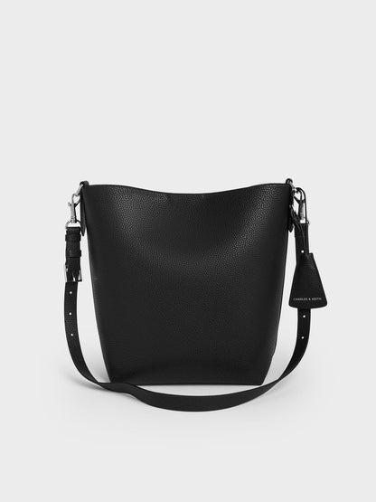 CHARLES & KEITH Latest / Beryl Bucket Bag - Noir
