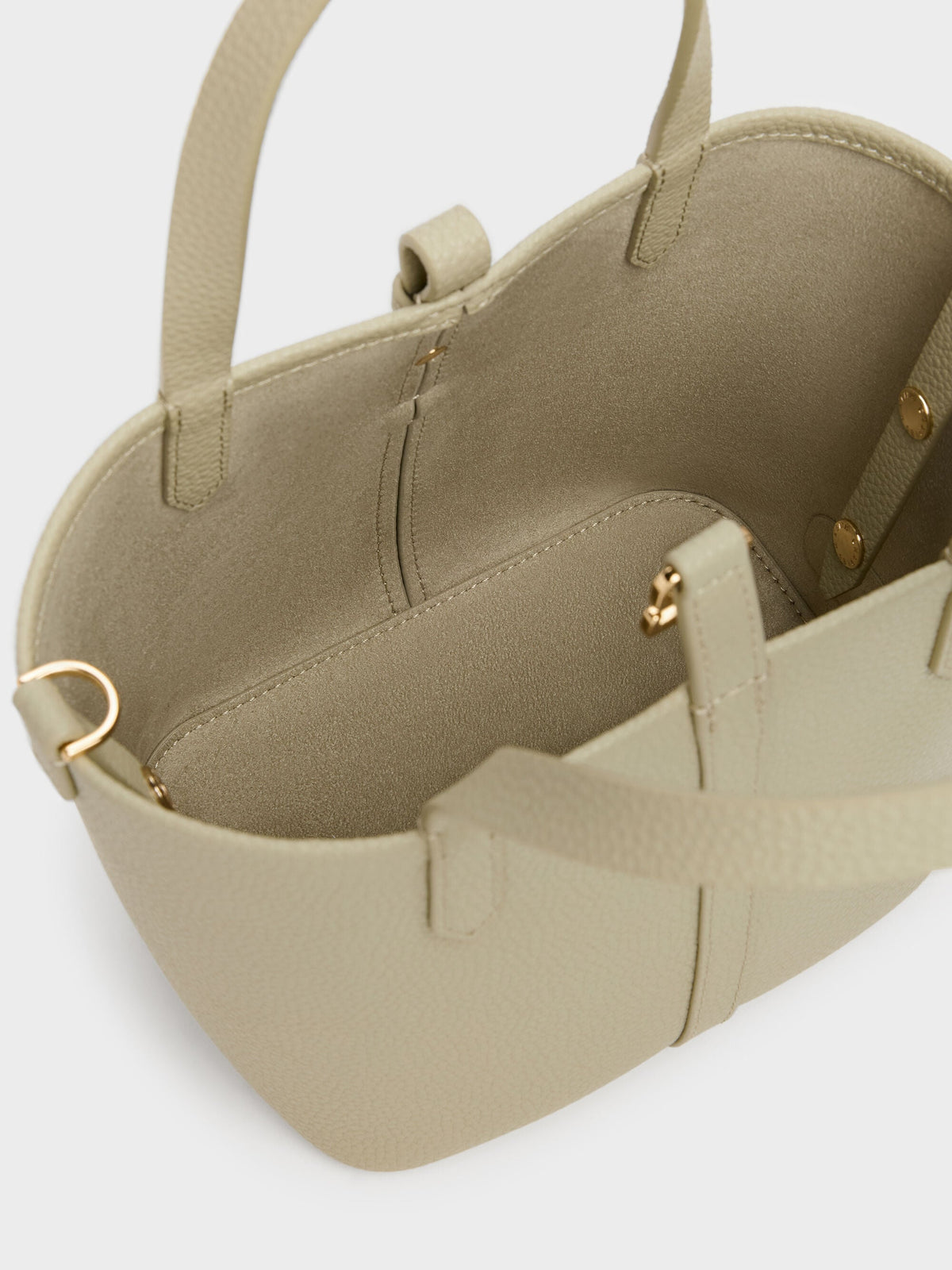 CHARLES & KEITH Best Price / Beryl Belted Bucket Bag - Pale Olive