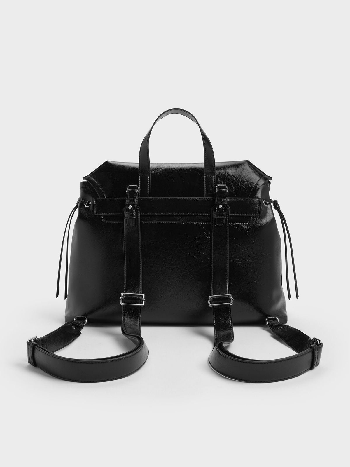 CHARLES & KEITH Classic / XL Noane Backpack - Noir