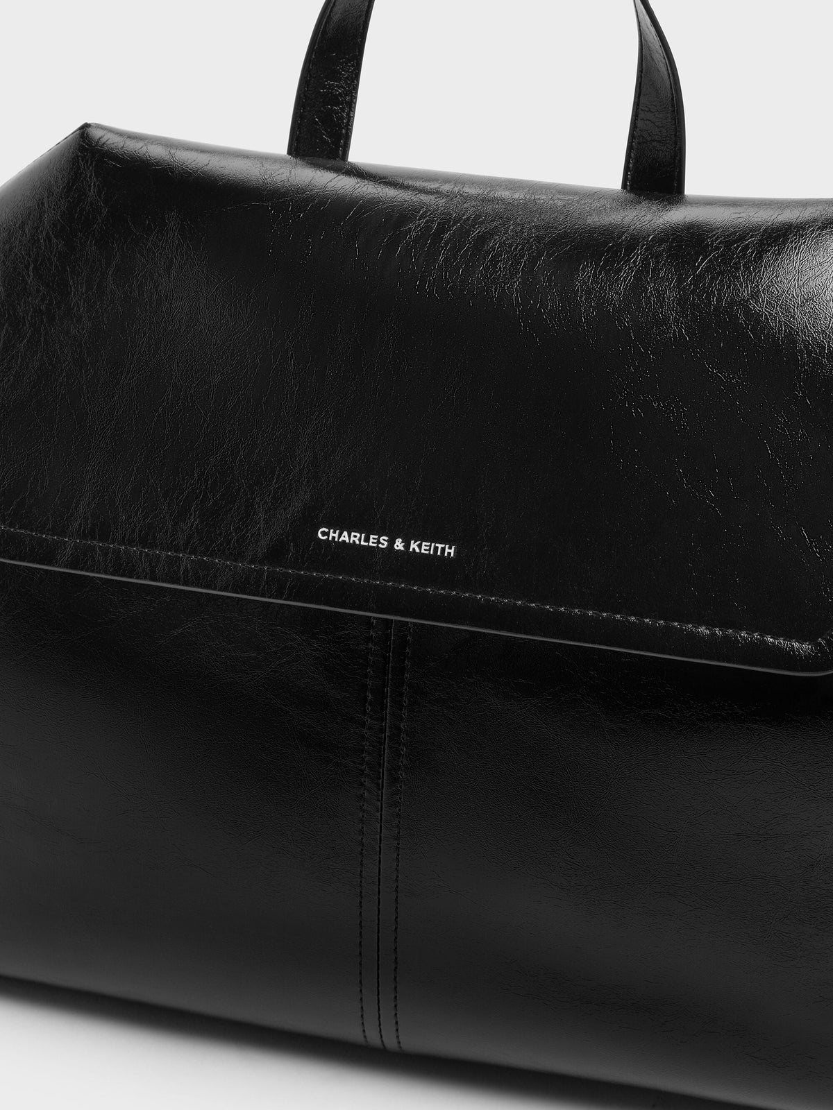 CHARLES & KEITH Classic / XL Noane Backpack - Noir