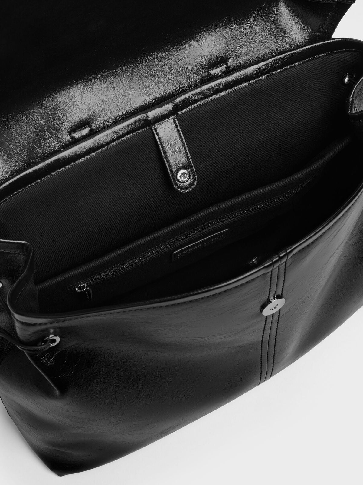 CHARLES & KEITH Classic / XL Noane Backpack - Noir