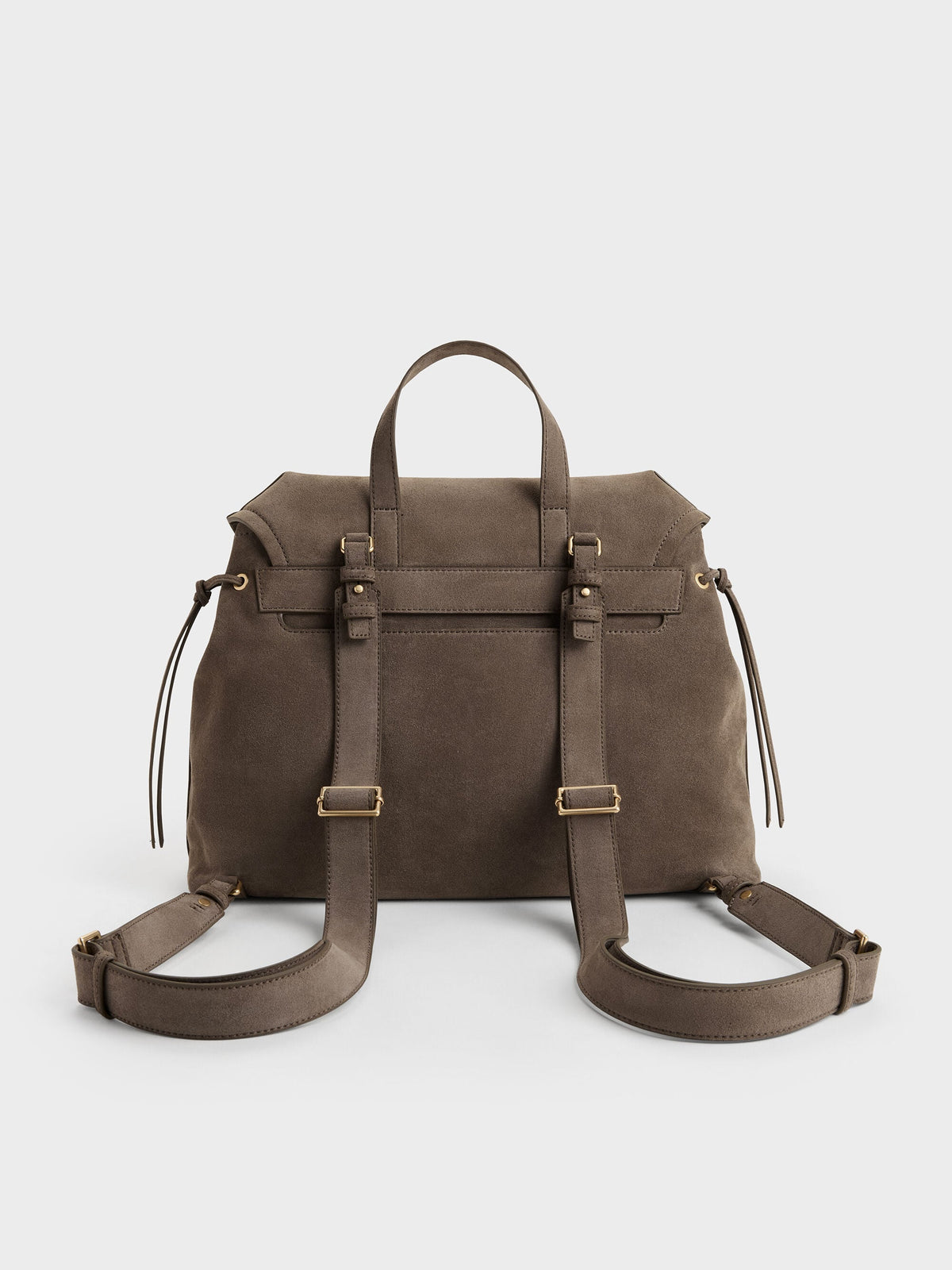 CHARLES & KEITH Discount / XL Noane Backpack - Stone Grey