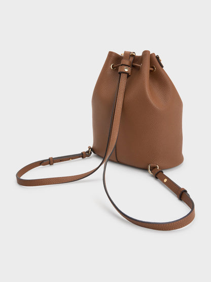 CHARLES & KEITH Hot Sale / Beryl Drawstring Backpack - Chocolate