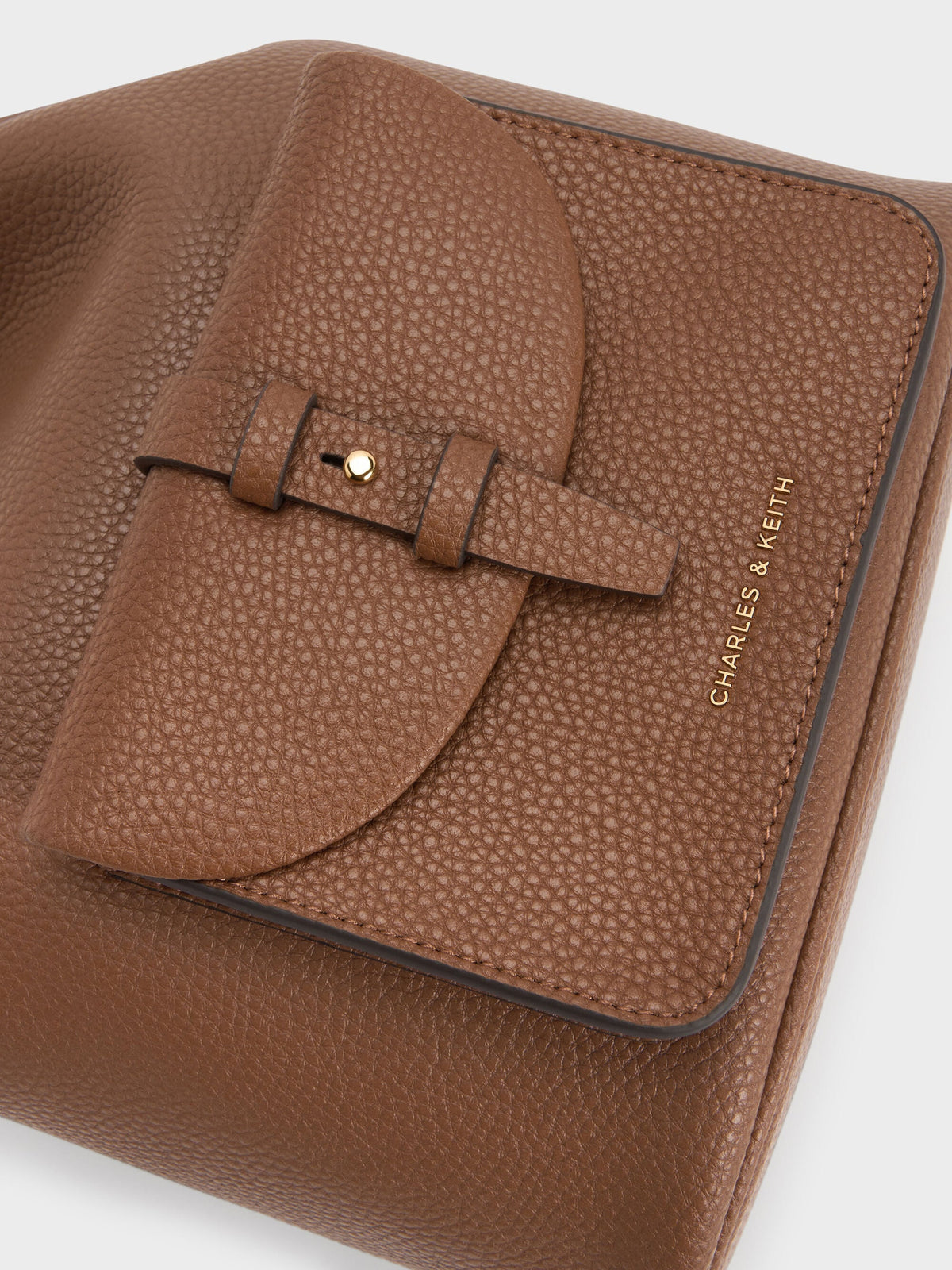 CHARLES & KEITH Hot Sale / Beryl Drawstring Backpack - Chocolate