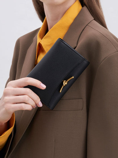 CHARLES & KEITH Featured / Huxley Metallic-Knot Wallet - Black