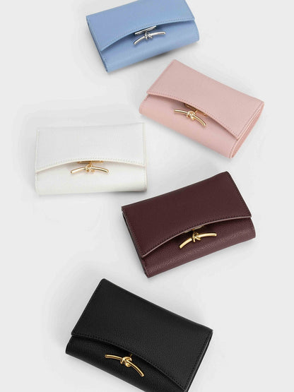 CHARLES & KEITH Featured / Huxley Metallic-Knot Wallet - Black