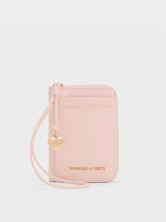 CHARLES & KEITH Featured / Apfra Quilted Wristlet - Pink