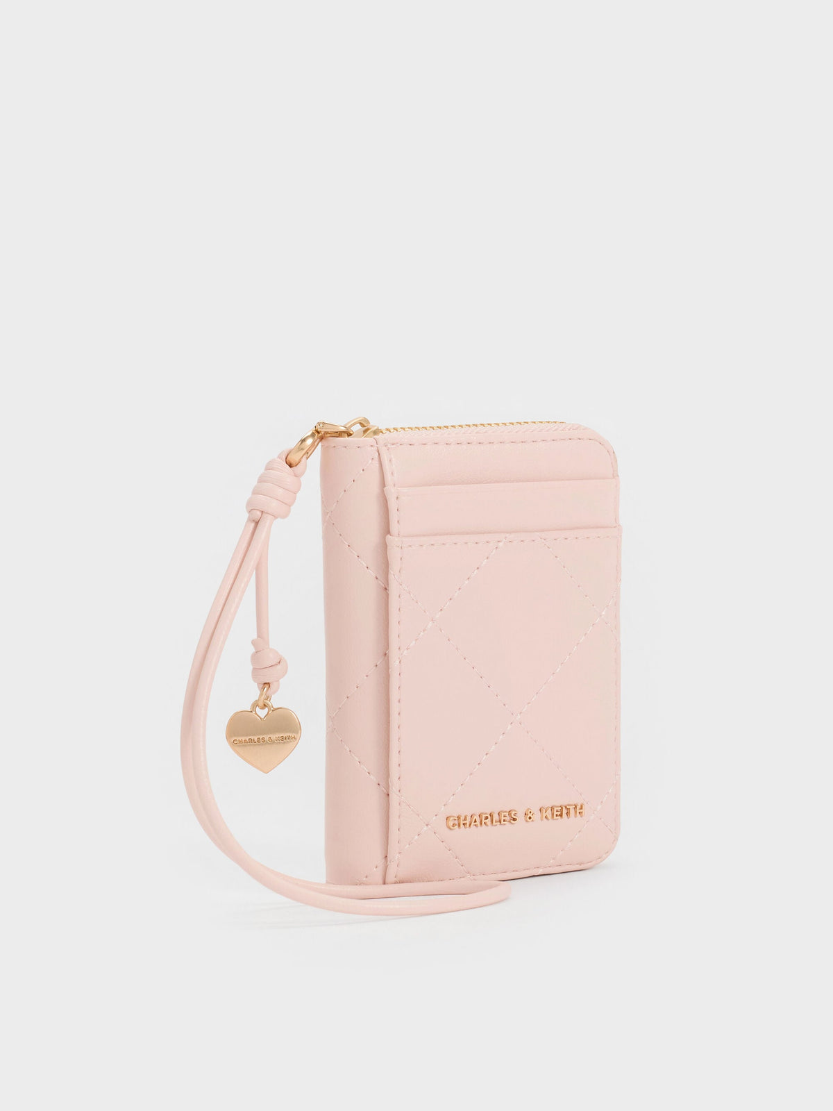 CHARLES & KEITH Featured / Apfra Quilted Wristlet - Pink