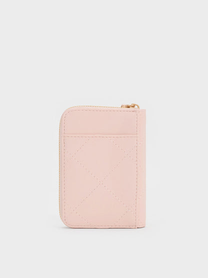 CHARLES & KEITH Featured / Apfra Quilted Wristlet - Pink