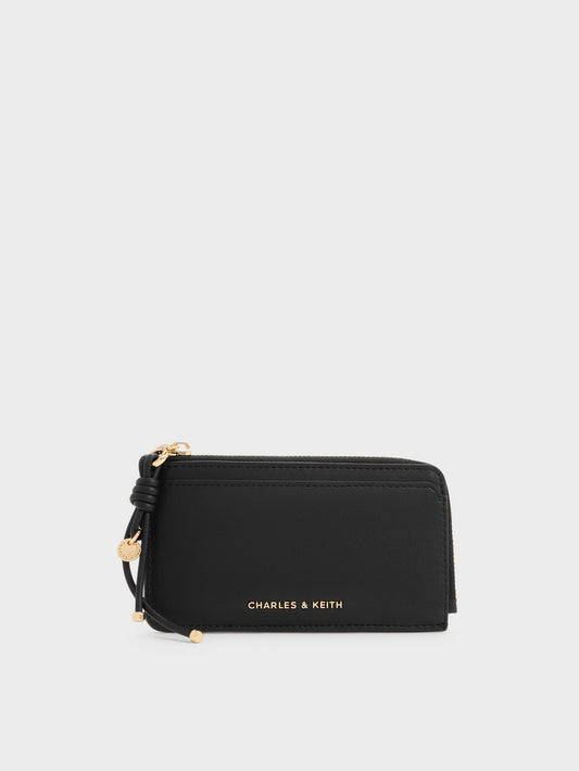 CHARLES & KEITH Everyday / Everleigh Zip-Around Card Holder - Black