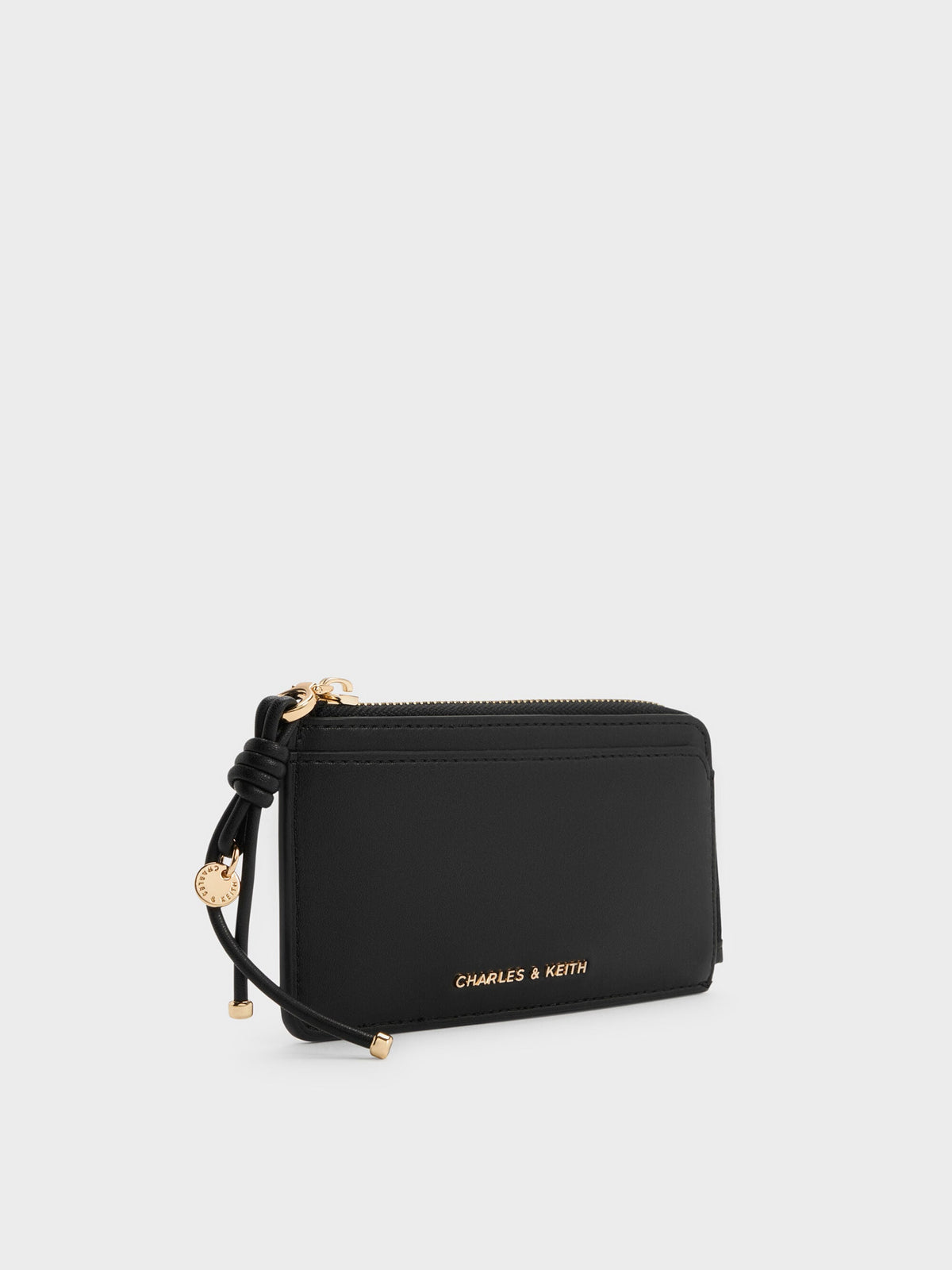 CHARLES & KEITH Everyday / Everleigh Zip-Around Card Holder - Black