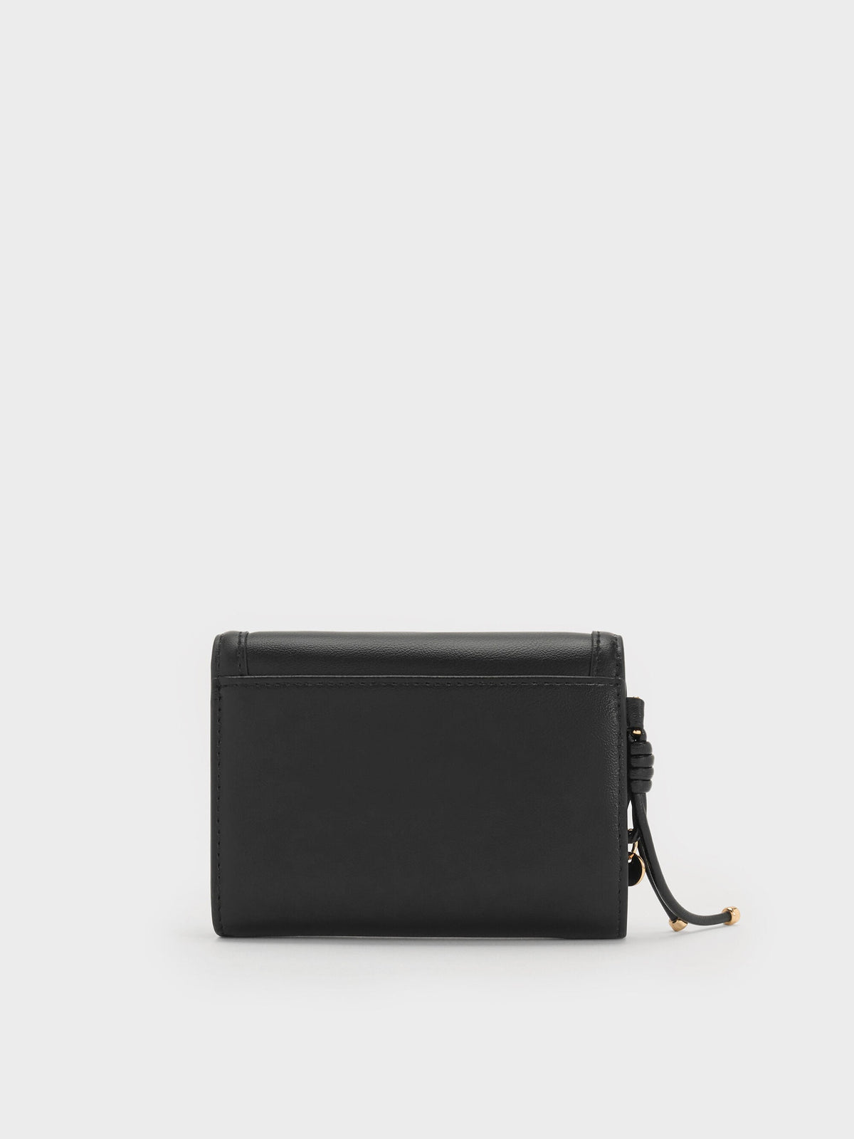 CHARLES & KEITH Essential / Haylen Front-Flap Small Wallet - Black