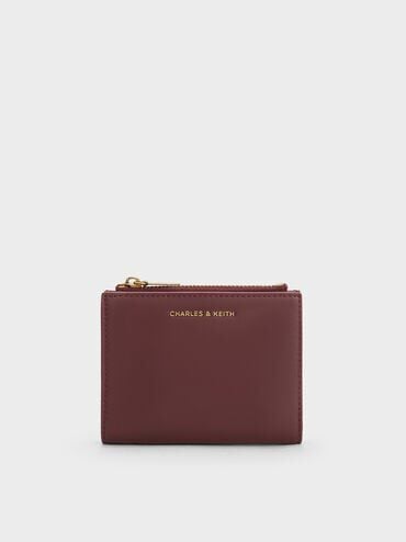 CHARLES & KEITH Hot Sale / Harmonee Top-Zip Small Wallet - Mulberry Plum