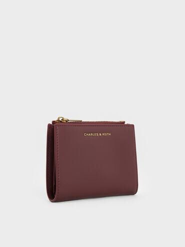 CHARLES & KEITH Hot Sale / Harmonee Top-Zip Small Wallet - Mulberry Plum