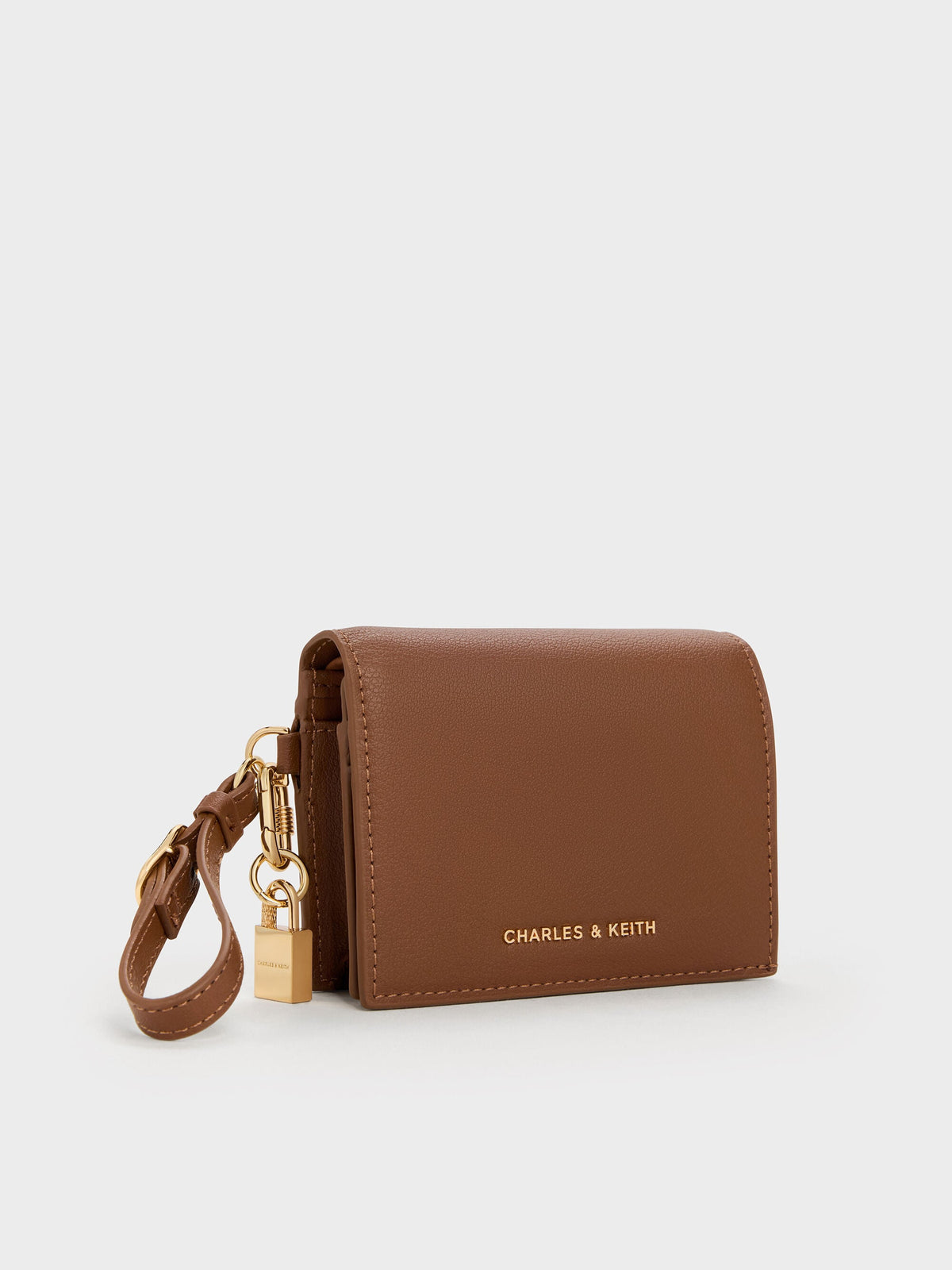 CHARLES & KEITH Latest / Scottie Small Wallet - Chocolate
