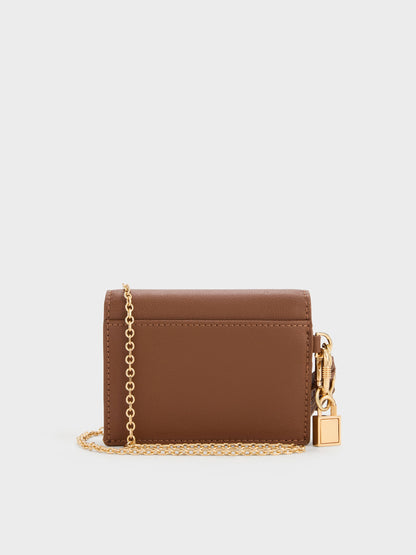 CHARLES & KEITH Latest / Scottie Small Wallet - Chocolate