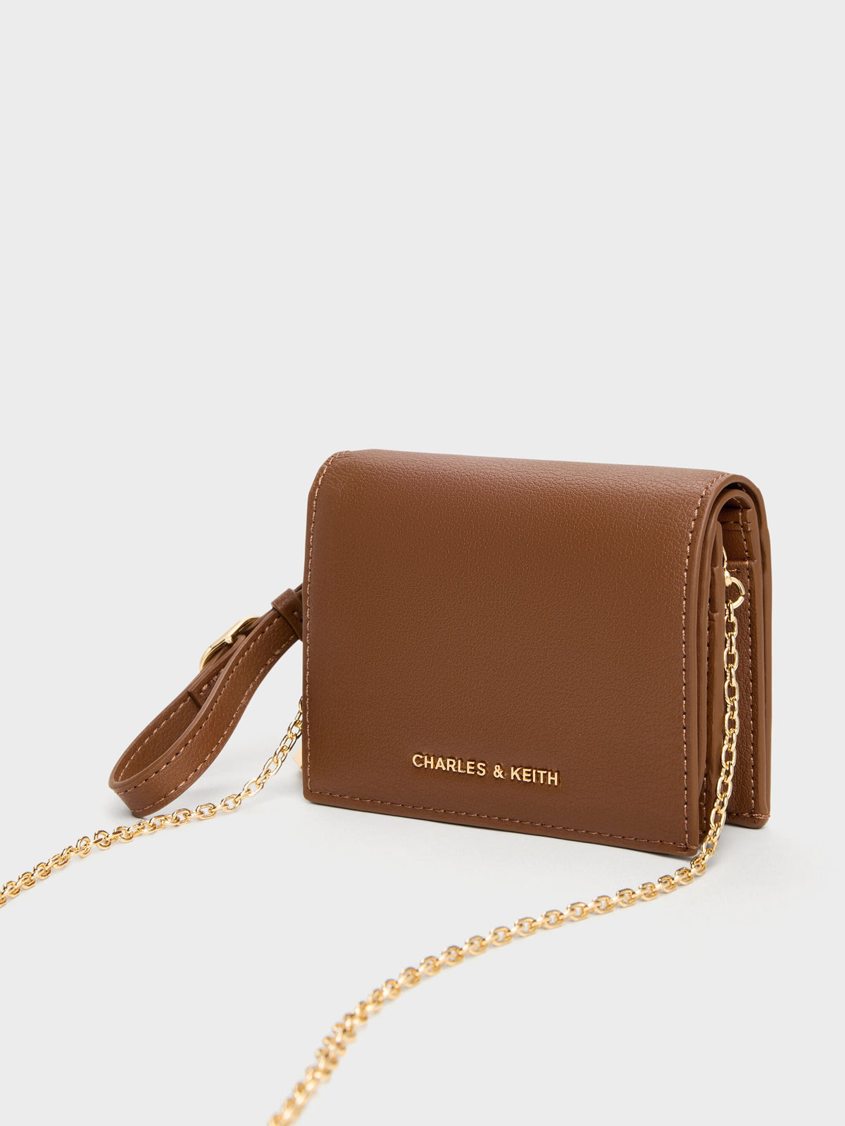 CHARLES & KEITH Latest / Scottie Small Wallet - Chocolate