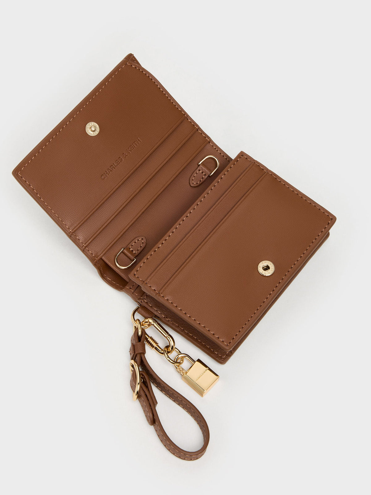 CHARLES & KEITH Latest / Scottie Small Wallet - Chocolate