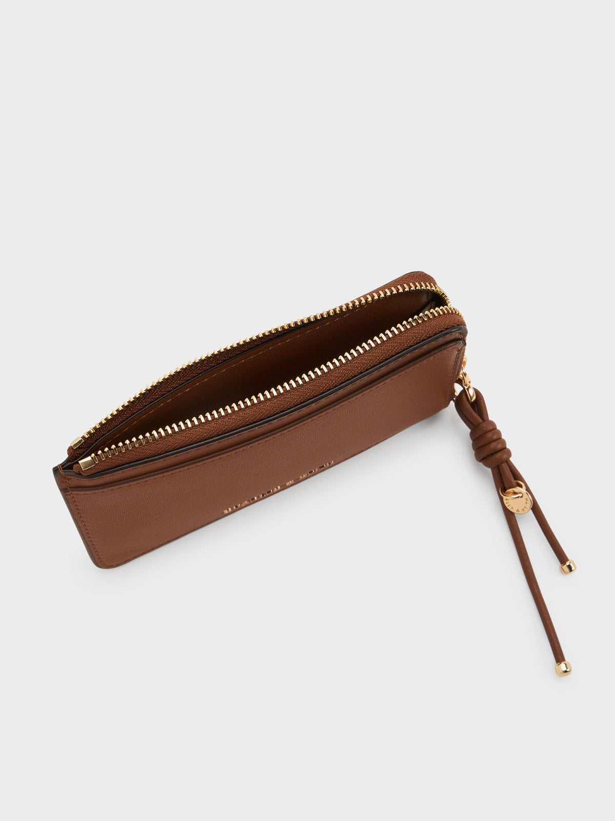 CHARLES & KEITH Smart Buy / Everleigh Zip-Around Card Holder - Chocolate