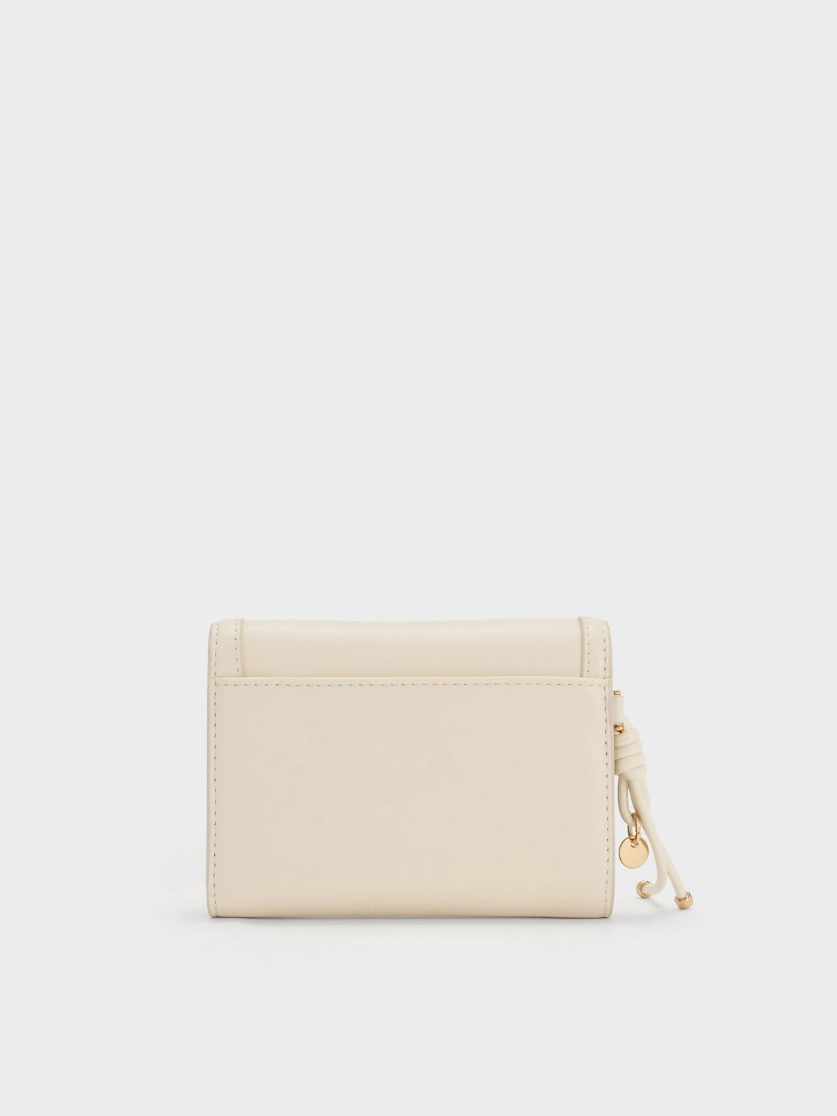 CHARLES & KEITH Great Value / Haylen Front-Flap Small Wallet - Cream