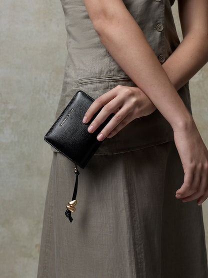 CHARLES & KEITH Special Offer / Augustine Zip-Around Small Wallet - Black