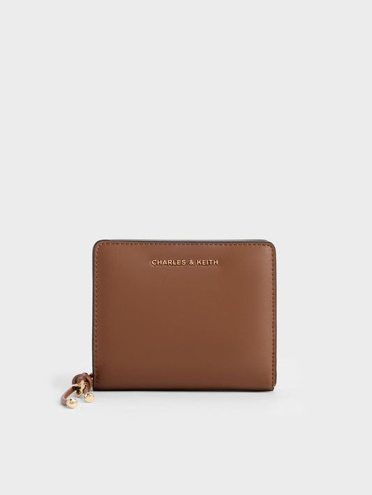 CHARLES & KEITH Sale / Everleigh Zip-Around Small Wallet - Chocolate