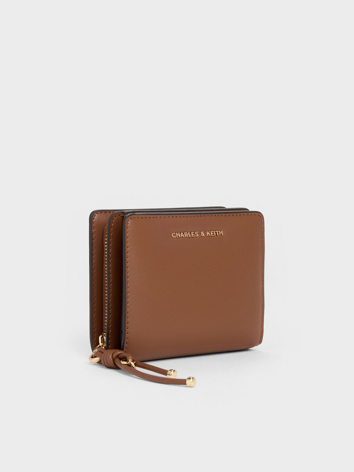 CHARLES & KEITH Sale / Everleigh Zip-Around Small Wallet - Chocolate