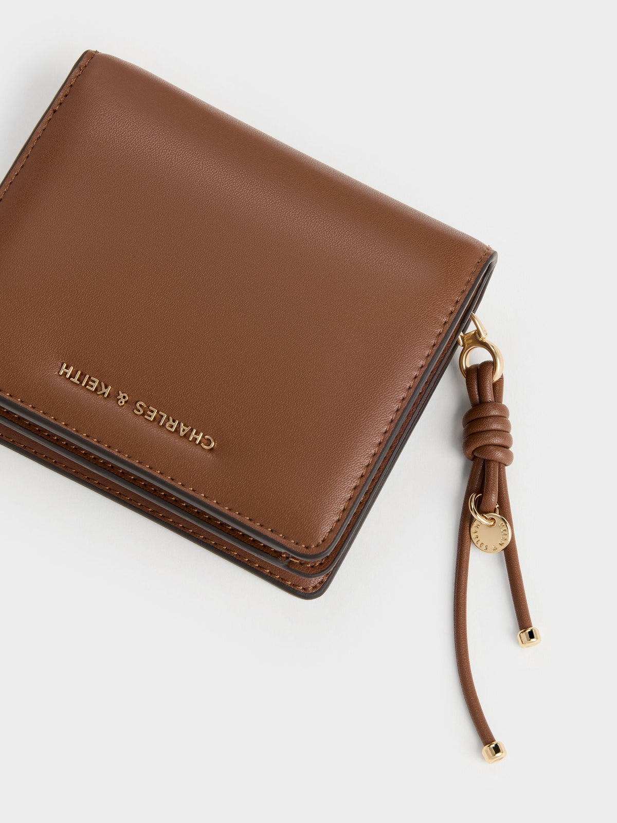 CHARLES & KEITH Sale / Everleigh Zip-Around Small Wallet - Chocolate