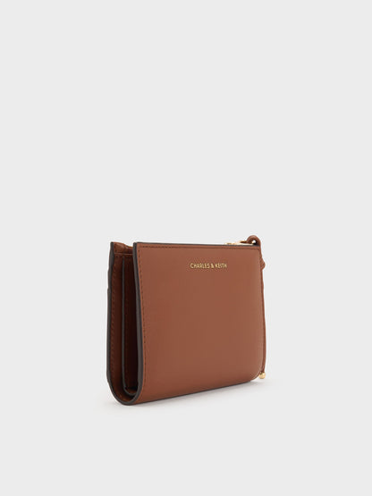 CHARLES & KEITH Classic / Everleigh Wallet - Chocolate