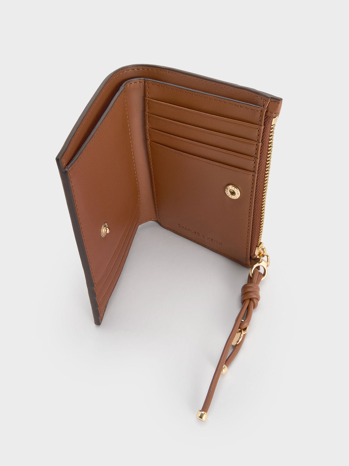 CHARLES & KEITH Classic / Everleigh Wallet - Chocolate