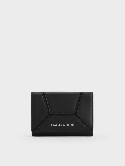 CHARLES & KEITH Signature / Nasrin Geometric Wallet - Noir