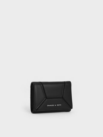 CHARLES & KEITH Signature / Nasrin Geometric Wallet - Noir