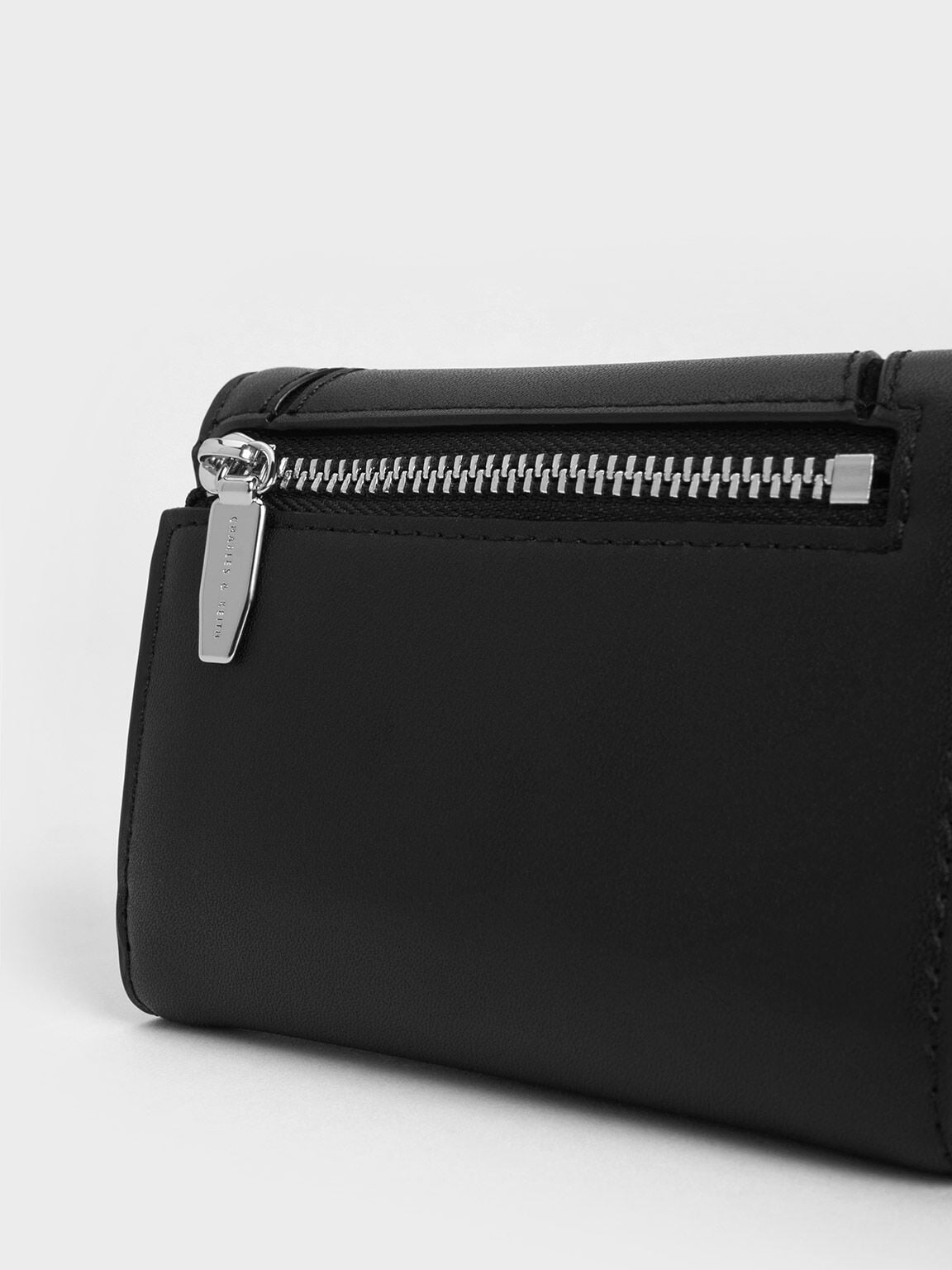 CHARLES & KEITH Signature / Nasrin Geometric Wallet - Noir