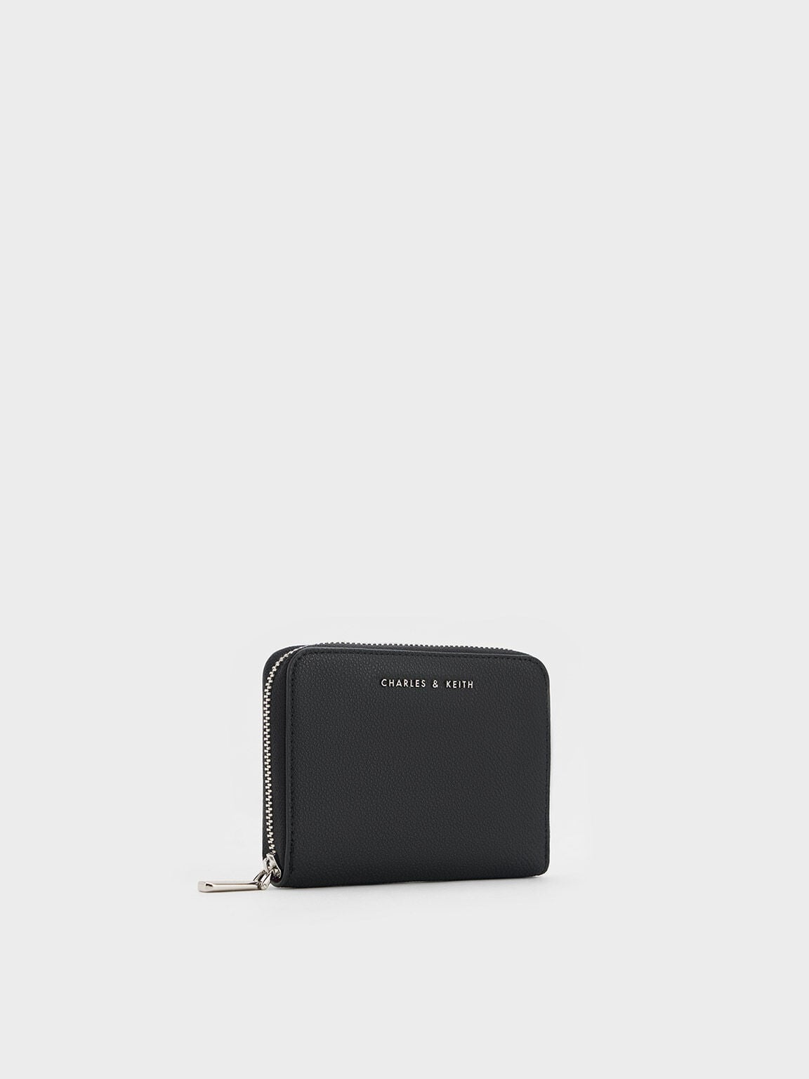 CHARLES & KEITH Premium / Basic Square Wallet - Black
