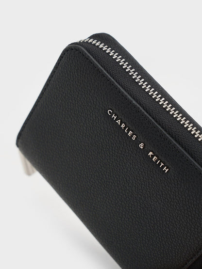 CHARLES & KEITH Premium / Basic Square Wallet - Black