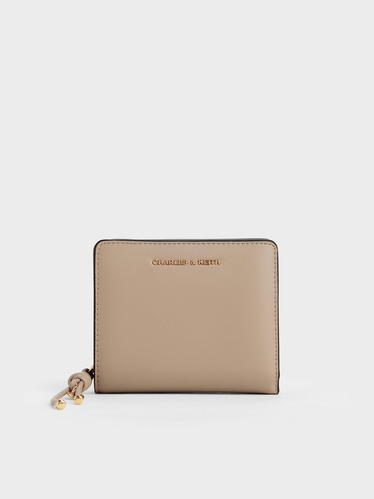 CHARLES & KEITH Best Price / Everleigh Zip-Around Small Wallet - Taupe